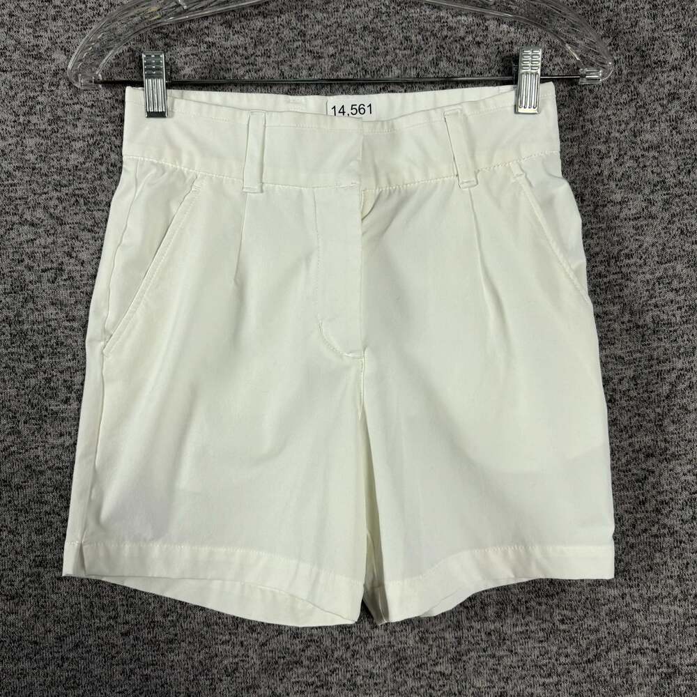 Nike Dri-Fit Women's Size XS White Polyester Victory 5" Golf Shorts - Picture 1 of 11
